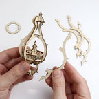 Tiny Treehouses – Christmas Baubles “Happy Holidays” DIY Set (3 Pieces)