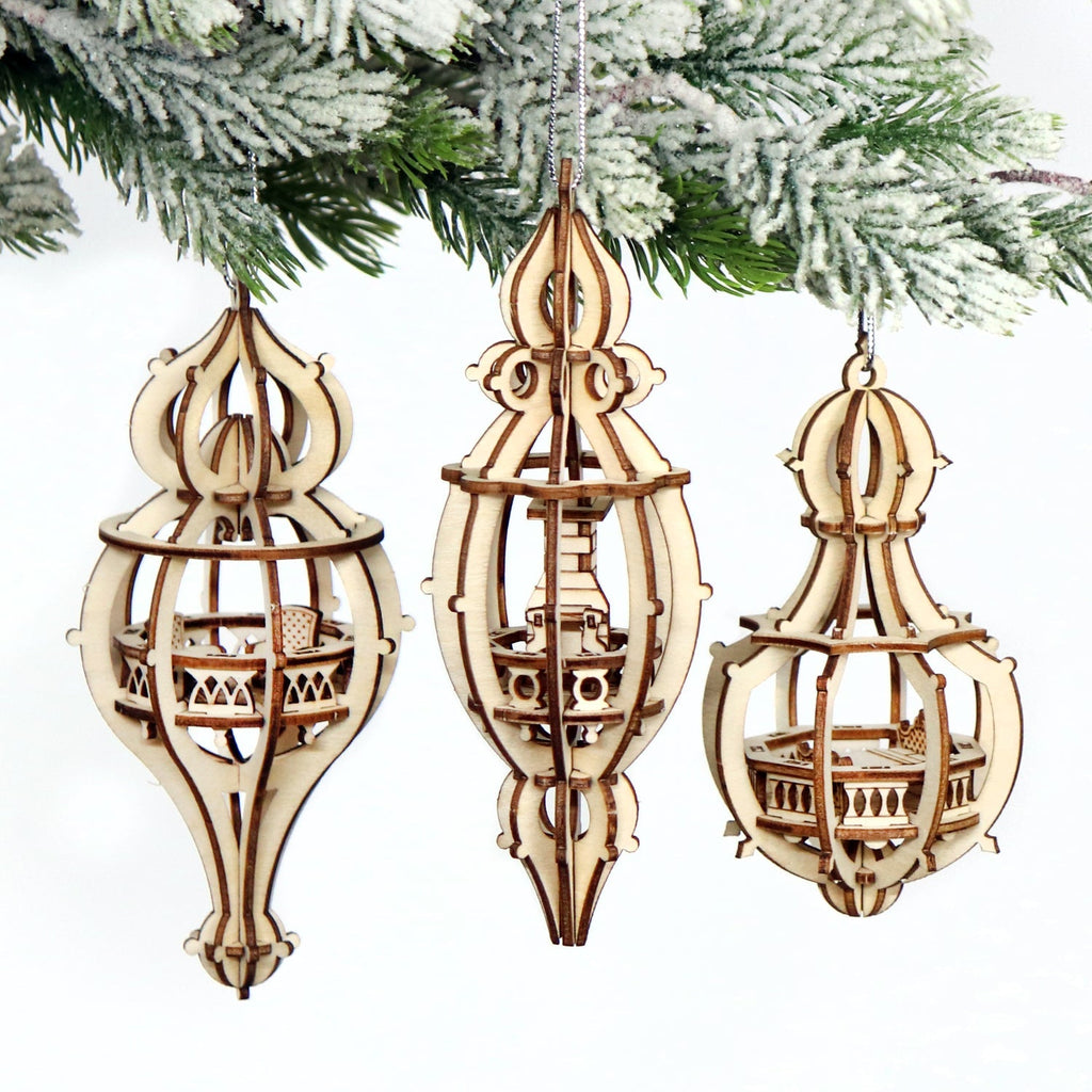 Tiny Treehouses – Christmas Baubles “Home Sweet Home” DIY Set (3 Pieces)