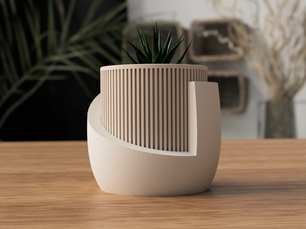 Japandi Plant Pot – Minimalist Indoor Planter