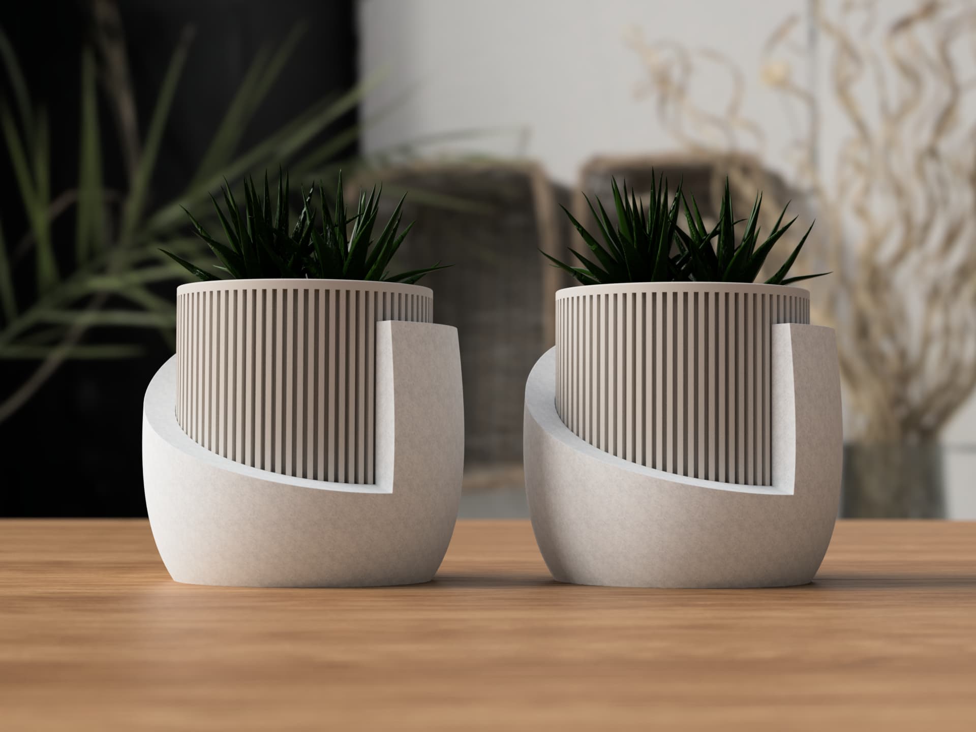Japandi Plant Pot – Minimalist Indoor Planter