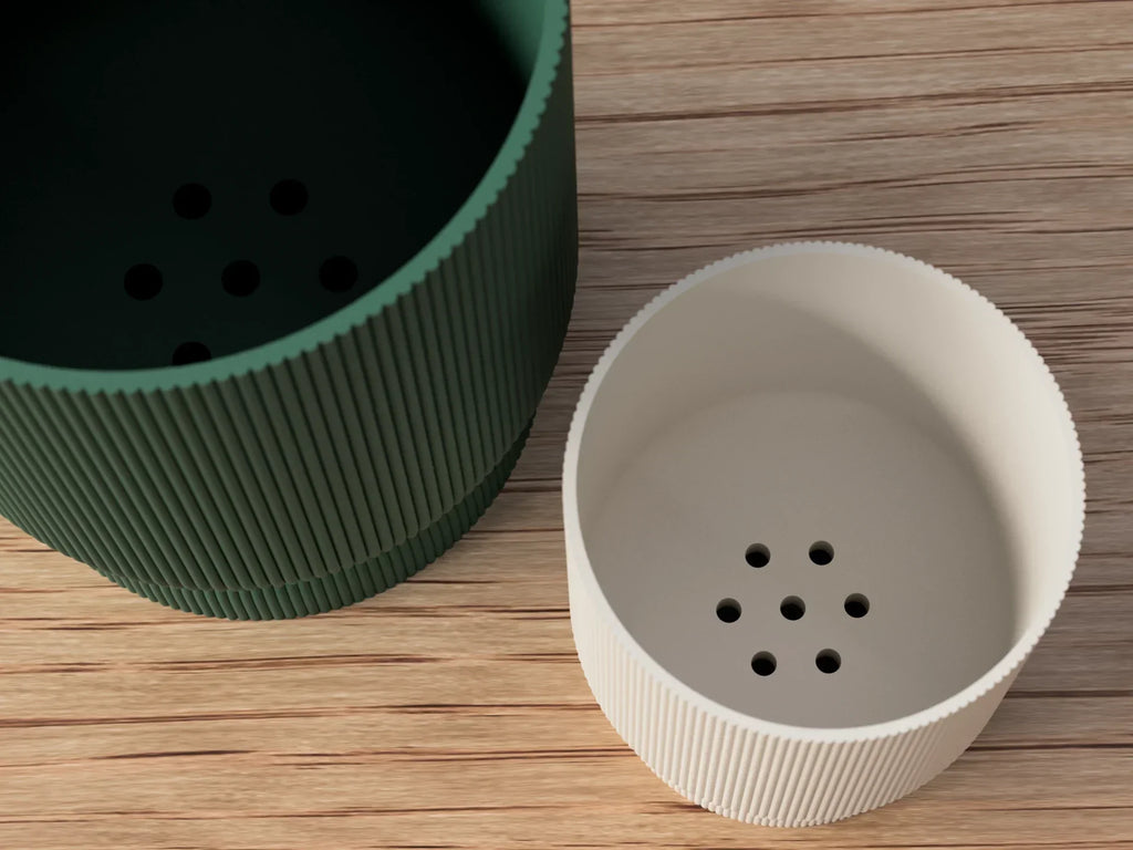 TwisterPlanter – Modern Plant Pot with Integrated Drainage System