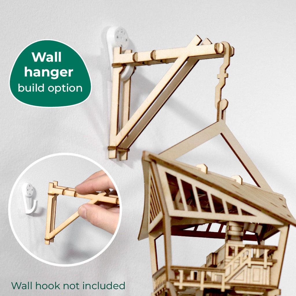 Tiny Treehouses – Sky Lodge DIY Model Kit with LED Lights