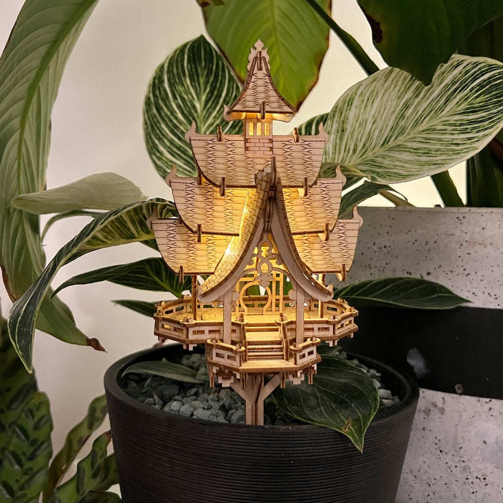 Tiny Treehouses – Temple Of Joy DIY Model Kit with LED Lights