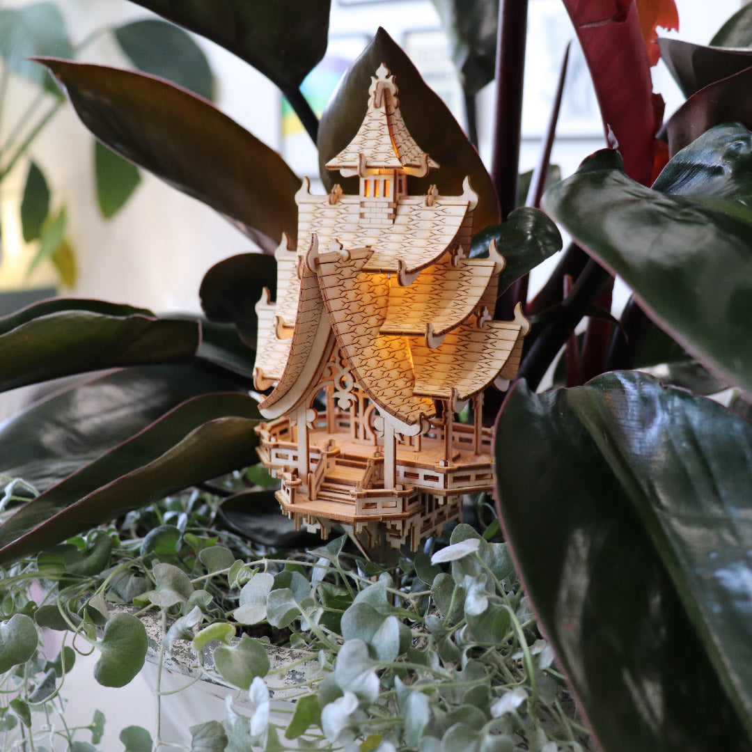 Tiny Treehouses – Temple Of Joy DIY Model Kit with LED Lights