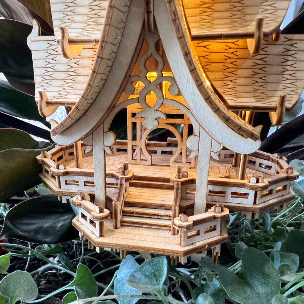 Tiny Treehouses – Temple Of Joy DIY Model Kit with LED Lights