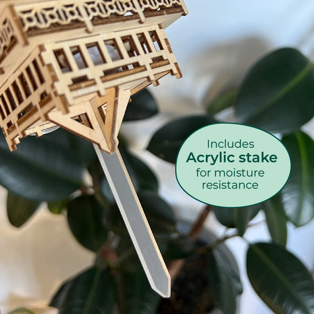 Tiny Treehouses – Temple Of Serenity DIY Model Kit with LED Lights