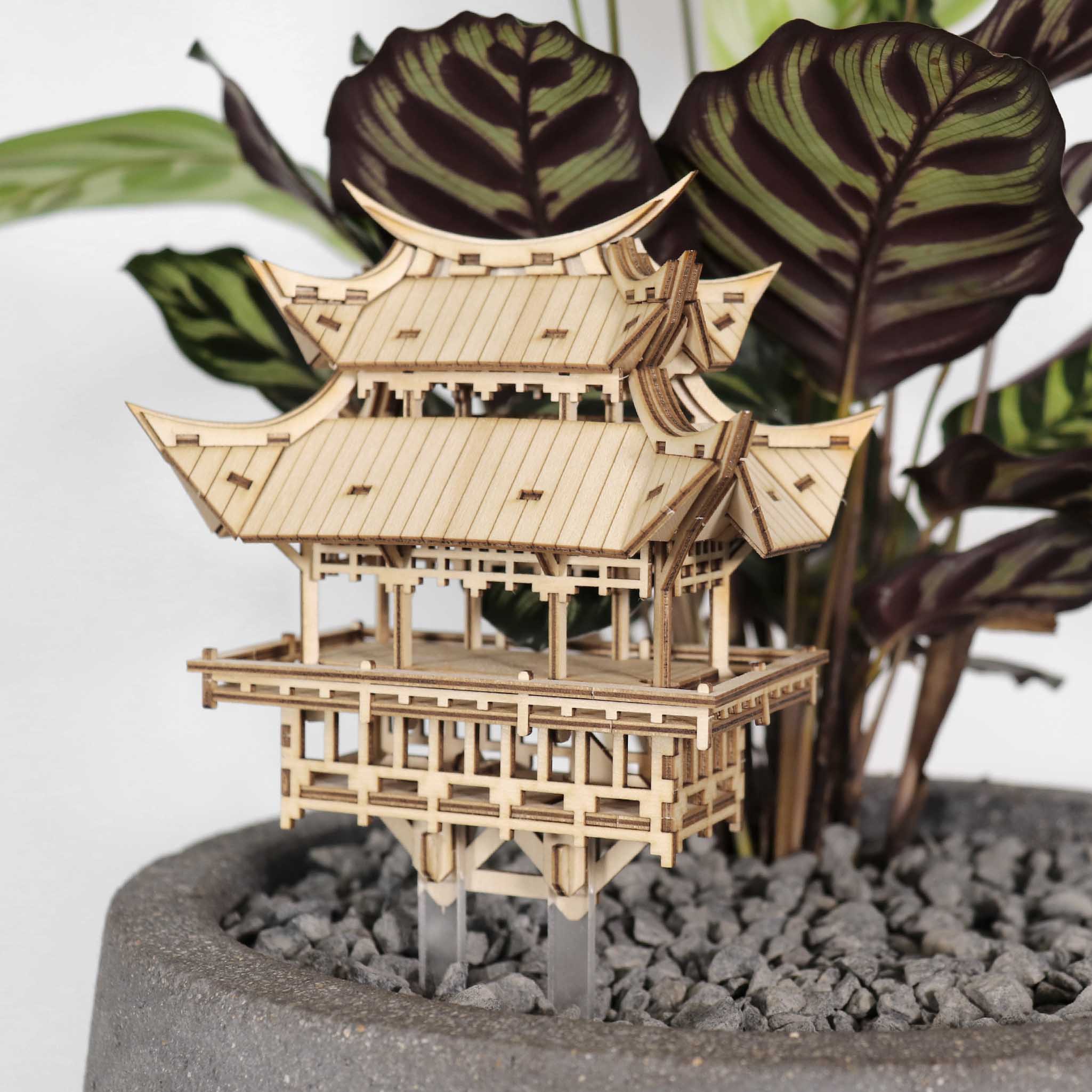 Tiny Treehouses – Temple Of Gratitude DIY Model Kit with LED Lights