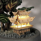 Tiny Treehouses – Temple Of Gratitude DIY Model Kit with LED Lights