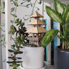 Tiny Treehouses – Temple Of Serenity DIY Model Kit with LED Lights