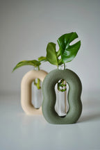 Terraloop Propagation Vase – Modern Plant Cutting Holder (Set of 2)