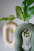 Terraloop Propagation Vase – Modern Plant Cutting Holder (Set of 2)