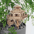 Tiny Treehouses – Woodland Outpost DIY Model Kit with LED Lights