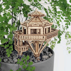 Tiny Treehouses – Woodland Outpost DIY Model Kit with LED Lights