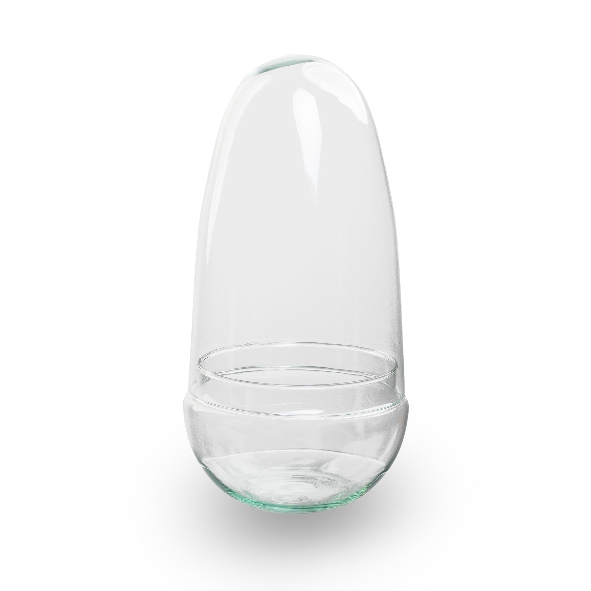 Egg - Terrarium - Two-part glass dome - Bottle garden DIY kit - Ø 12 cm ↑ 25 cm