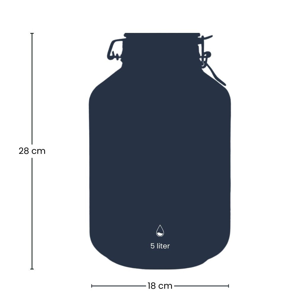 Terrarium bottle ‘Fido' - Closed weck jar - Ø 18 cm ↑ 28 cm