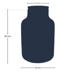 Terrarium bottle 'Milky' with LED-lighting - Closed terrarium Ø 21 cm ↑ 30 cm