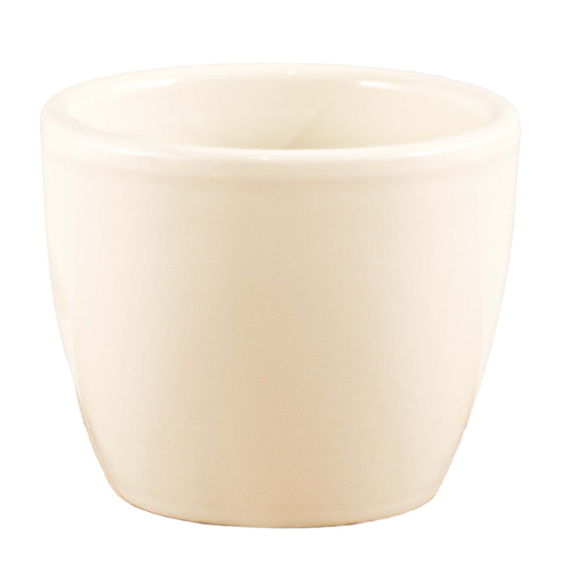 Panna White Matte Plant Pot 7 cm – Compact Ceramic Indoor Planter