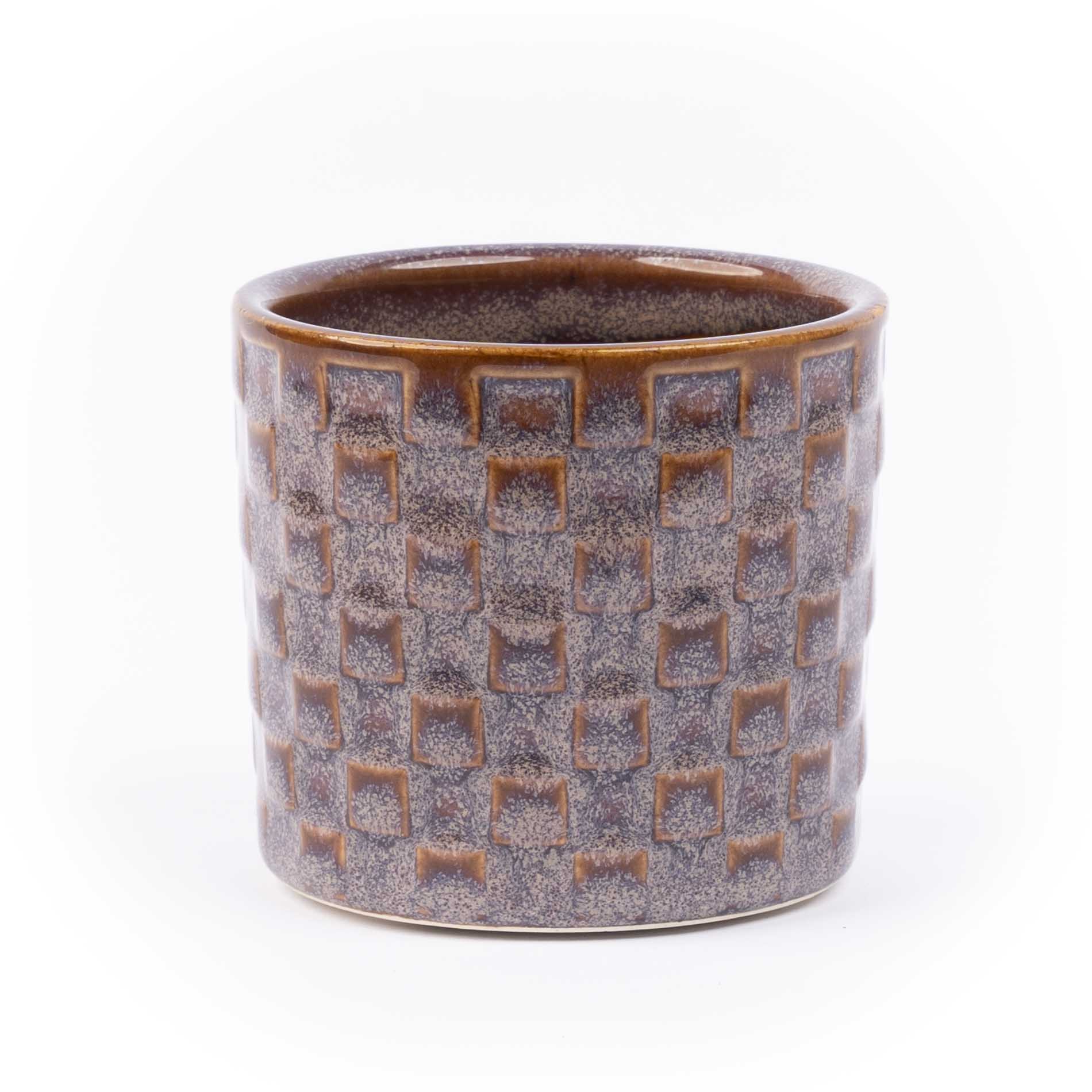 Set of 6 Ceramic Mini Plant Pots (Madrid) – Decorative Indoor Planters