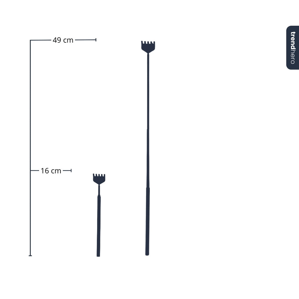 Telescopic Terrarium Rake – Stainless Steel Precision Tool 16/49cm