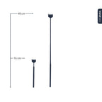 Telescopic Terrarium Rake – Stainless Steel Precision Tool 16/49cm
