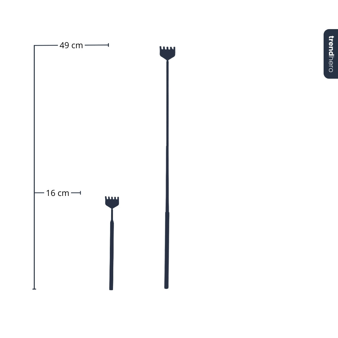 Telescopic Terrarium Rake – Stainless Steel Precision Tool 16/49cm