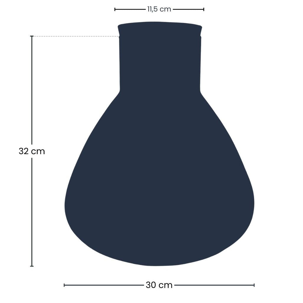 Terrarium bottle 'Sam XL' - Incl. LED cork - Closed terrarium Ø 30 cm ↑ 32 cm