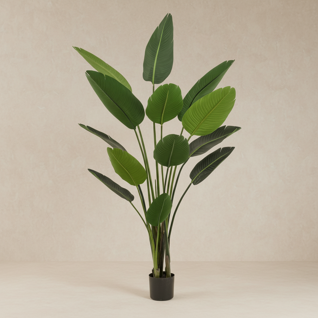 Artificial Strelitzia Nicolai (Bird of Paradise) - 190cm