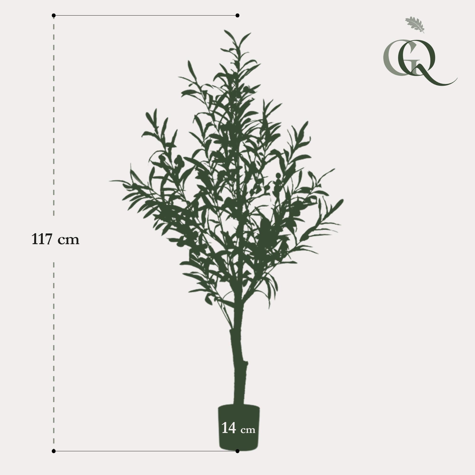 Artificial Olive Tree (Olea Europaea) - 115cm
